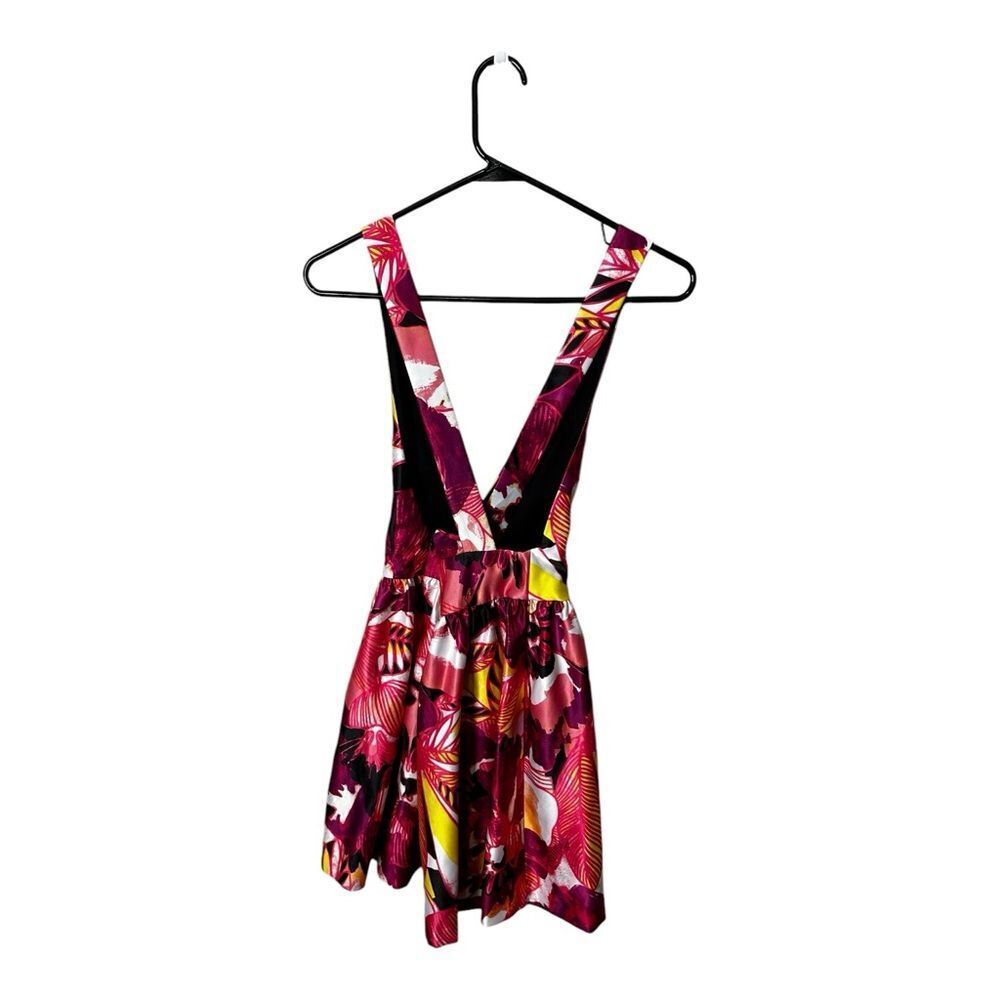 Romeo & Juliet Couture v neck floral satin sundress missing tag fits medium - Picture 7 of 7